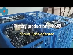 Adaptador de luz de rua LED de metal giratório