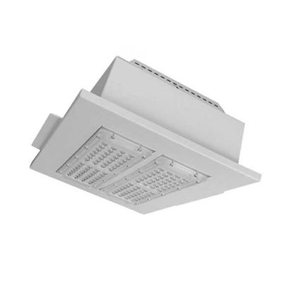 Luz eficiente 100W 150W 200W do dossel do diodo emissor de luz do posto de gasolina da dissipação de calor com saída alta 140lm/W do lúmen