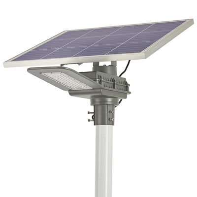 Lâmpada de rua solar LED integrada de 40w com painel solar de silício policristalino