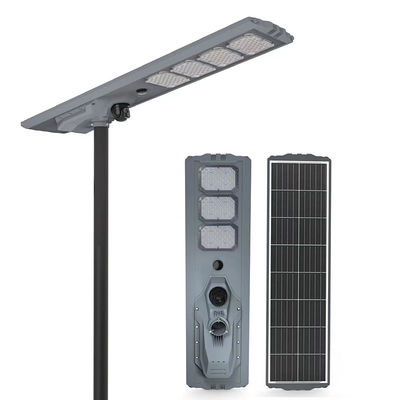 Controle inteligente da luz da rua Luz solar com câmera e bateria de fosfato de ferro de lítio 75Ah