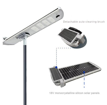 8 metros LED Smart Solar Street Garden Light Exterior Ip65 Auto limpeza limpeza automática