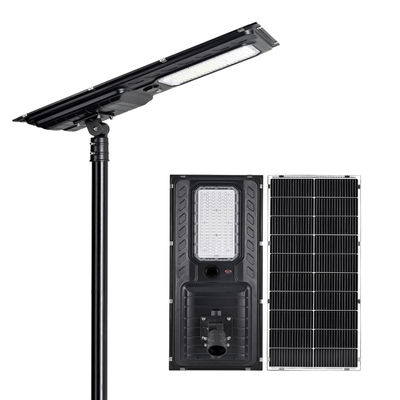 IP65 180lm/W tudo em uma luz de rua solar 200W 300W 400W para estradas da vila
