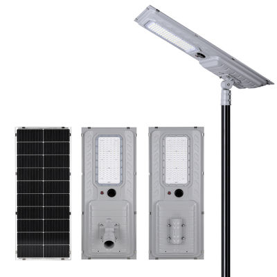 Lâmpada de rua solar acessível com bateria de lítio e atenuação automática